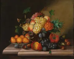Georg Seitz, Still Life with Fruit, Oil on canvas