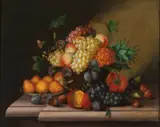 Georg Seitz, Still Life with Fruit, Oil on canvas