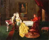 Sinibaldi Tordi, Checkmate, Oil on canvas