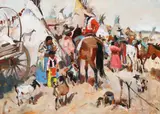 Laverne Nelson Black, A Festive Indian Encampment