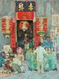 Leon Gaspard, The Opium Den -
