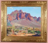 Hanson Putthuff, Desert Rampart, Oil on canvas