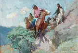 Oscar Edmond Berninghaus, A Step Trail, Oil on board