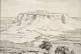 Birger Sandzén, Four Corners, Charcoal on paper