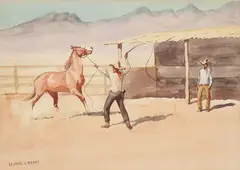 Leonard Reedy, Breaking Him In, Watercolor