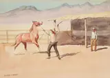 Leonard Reedy, Breaking Him In, Watercolor