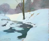 George Ames Aldrich, Winter Stream