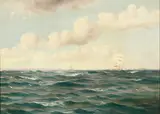 Edward Moran, A Good Breeze -, Oil on canvas