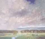 Raymond Knaub, Summer Shadows, Oil on canvas