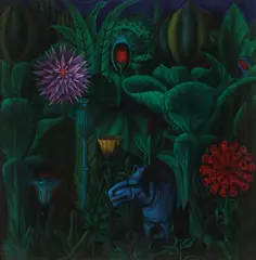 Charles Allen Patterson, The Jungle -, Oil on masonite
