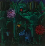Charles Allen Patterson, The Jungle -, Oil on masonite