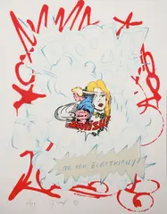 John "Crash" Matos, The Raw Electricity, Color serigraph