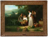 Karel Frans Philippeau, A Good Catch, Oil on canvas