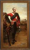 Otto Theodor Leyde, Portrait of Major John Bald Harvey, 1st Clackmannanshire Rifle Volunteers -, Oil on canvas