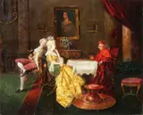 Sinibaldi Tordi, Checkmate, Oil on canvas
