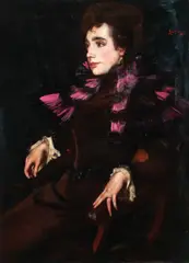 Leo Meeser, Portrait of a Lady, Oil on canvas