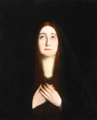 Max Nonnenbruch, The Sorrowful Madonna, Oil on canvas