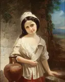 William Waterhouse, The Young Water Carrier -, Oil on canvas