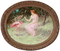 Frederick Stuart Church, A Lesson in Wisdom -, Oil on canvas