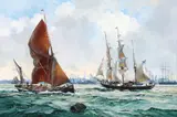 Barry Mason, Hard to Starboard, Oil on board