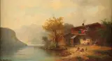 Anton Doll, Alpine Lakeside Cottage