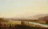 James Barnes, Italian Mountain Landscape -, Oil on canvas