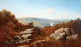 An Expansive Overlook Landscape by Edmund Johann Niemann, Oil on canvas, sold Nov 2016