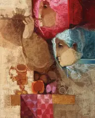 Concert by Alvar Suñol Munoz-Ramos, Oil on canvas, sold Nov 2016