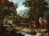 Giacomo Nani, The Legend of Saint Hubertus, Oil on canvas