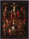 Manuel Sánchez, La Crucifixion -, Oil on canvas