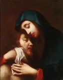 The Pieta by Italian School, Oil on canvas, sold Nov 2016