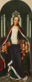 Saint Ursula and the Holy Virgins by 19th century follower of Hans Memling, Oil on arched copper, sold Nov 2016