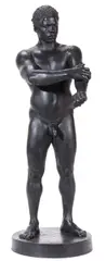 Rudolf Maison, A Nude Male Athlete -, Bronze with dark brown patina