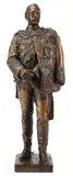 Joseph Uphues, Kaiser Wilhelm in Full Uniform and Regalia -, Bronze with brown patina