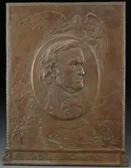 Albert Jaegers, Richard Wagner -, A relief bronze plaque