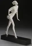 Frank Gallo, Walking Lady, Cold painted bronze