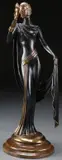 Romain (Erte) De Tirtoff, Le Masque, Bronze with gold and dark brown patina