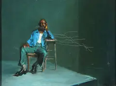 Greg Kreutz, Gentleman Seated in Chair, Oil on canvas