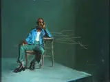 Greg Kreutz, Gentleman Seated in Chair, Oil on canvas