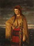 Julius Pollak, A Young Water Carrier in Native Costume -, Oil on canvas