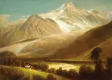 James Fairman, Expansive Mountain Landscape, Oil on canvas