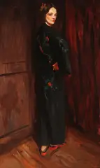 Gerald Vivian Davis, The Kimono -, Oil on canvas