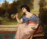 Gustav Pope, Blowing Bubbles -, Oil on canvas