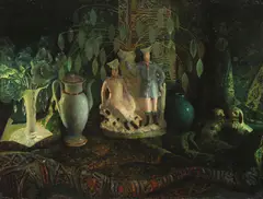 Frederick Judd Waugh, Still Life Group, Oil on board
