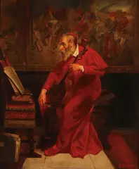 E. Mourin, The Modest Cellist -, Oil on canvas