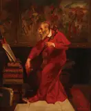 E. Mourin, The Modest Cellist -, Oil on canvas