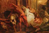 Eugène Delacroix, An Allegorical Procession, perhaps Hercules Driving Off the Cattle of Geryon-, Oil on pressed board
