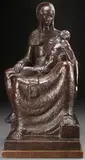 Pedro Tenti, The Pieta -, Bronze with brown patina