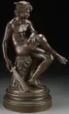 Marius Montagne, Mercury, Bronze with dark brown patina