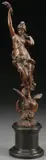 Paul Aichele, Knowledge -, Bronze with brown patina mounted on polished marble pedestal